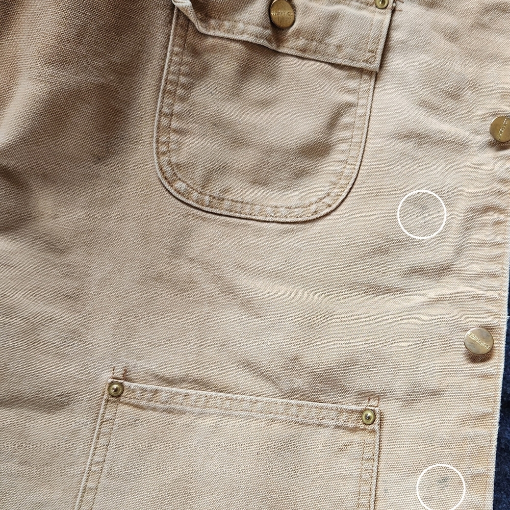 Carhartt Vintage Chore Coat C01 C02 Tan Blanket-lined Duck Canvas, Men's Size XL - Picture 6 of 13